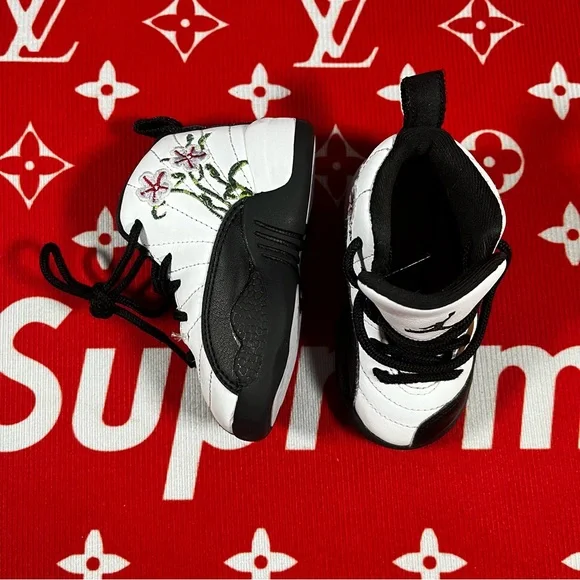 ❤️like new little jordan 12 floral size 5C - Picture 5 of 6